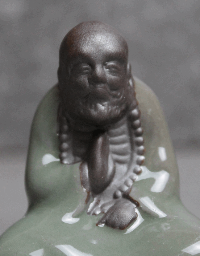 Чайная фигурка "Медитирующий Архат", керамика