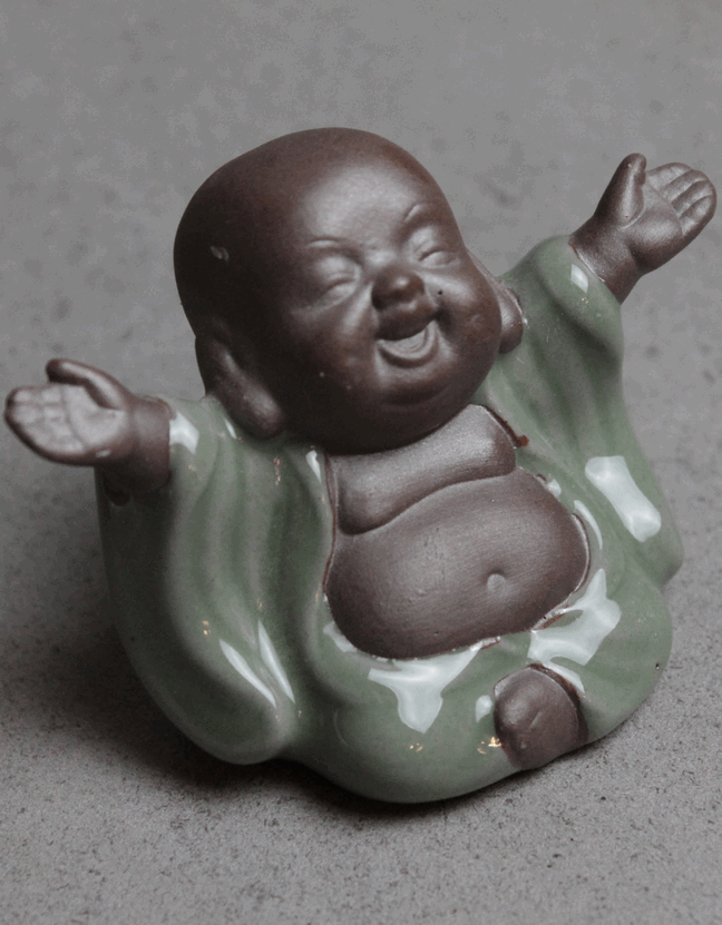 Чайная фигурка "Мальчик Будда", керамика