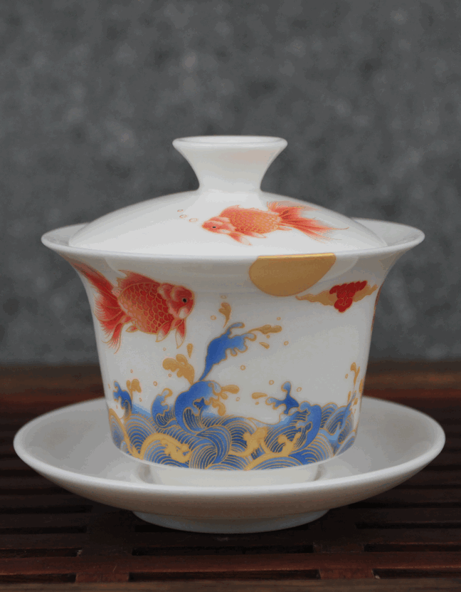 Гайвань "Золотая Рыбка", 120 мл, керамика