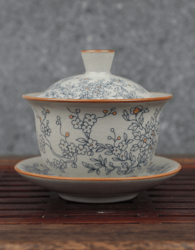 Гайвань "Цветущее персиковое дерево", 120 мл, керамика