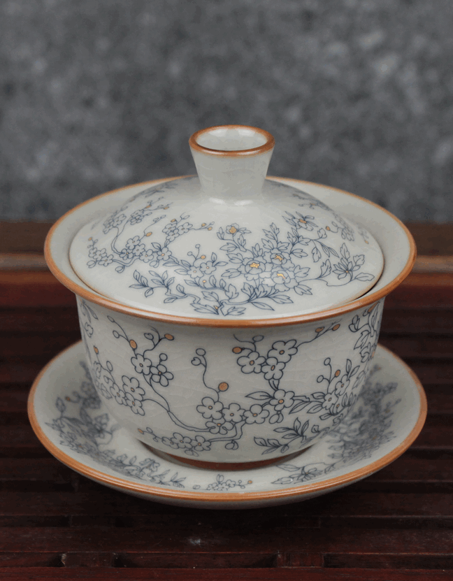 Гайвань "Цветущее персиковое дерево", 120 мл, керамика